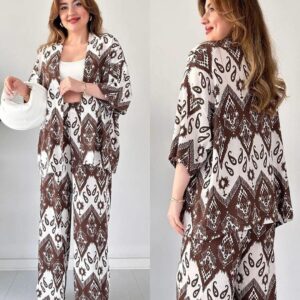 CHIC IKAT PRINT 3-PIECE SET - STYLISH WOMEN'S