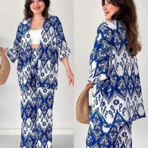 CHIC IKAT PRINT 3-PIECE SET - STYLISH WOMEN'S