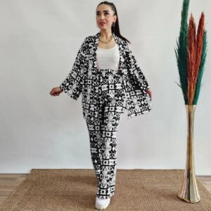 WOMEN'S MULTI-COLOR GEOMETRIC PRINT 3-PIECE SET