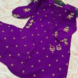 Bouti Embroidered Round Shirt with Embroidered Flapper 2PCs