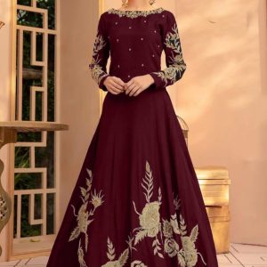 Heavy Embroidery Neckline Sleeves